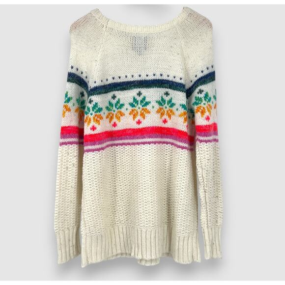 American Eagle Outfitters Fair Isle Jegging Sweater Women’s Large - Picture 2 of 6